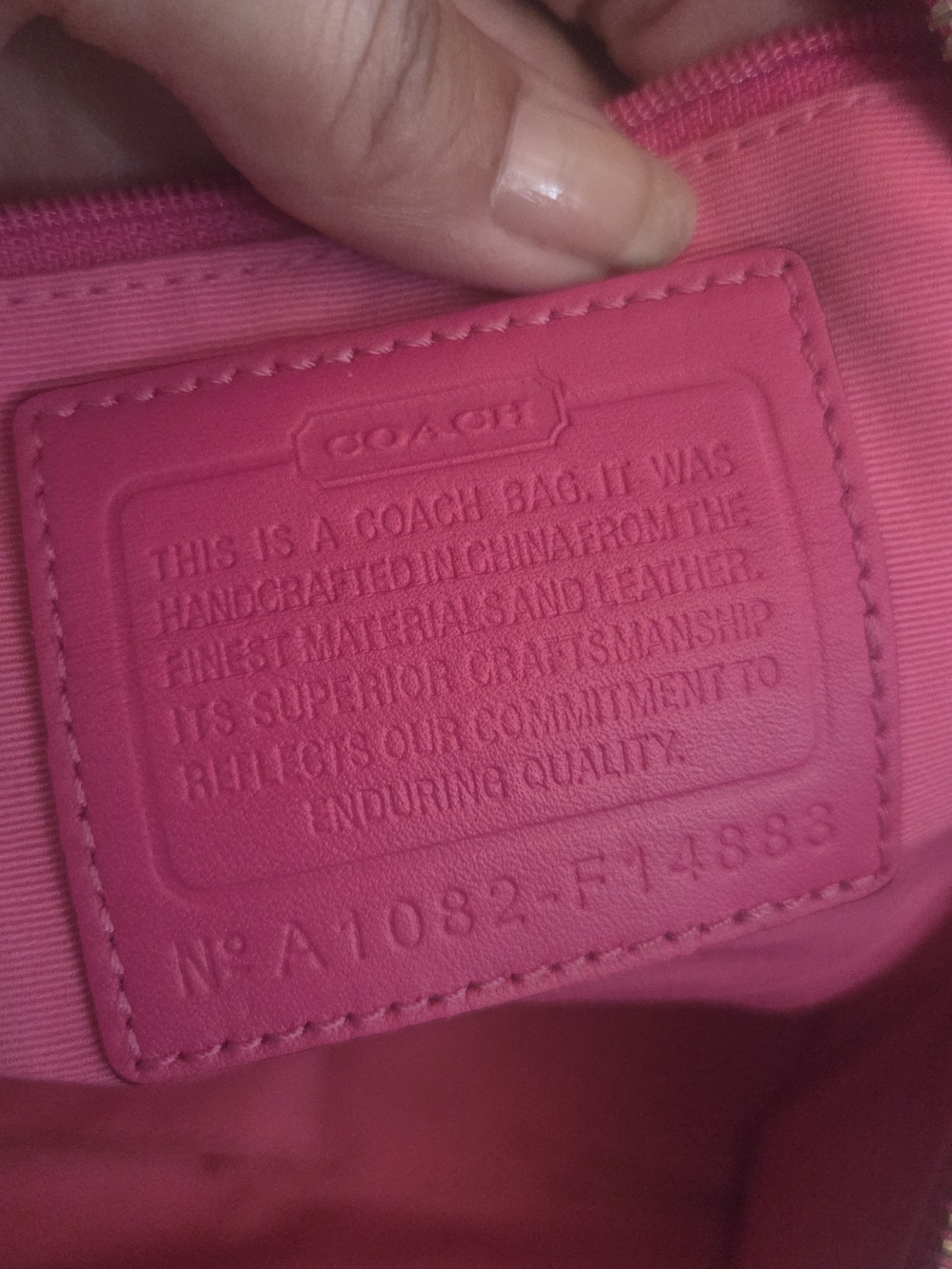 LOW START Coach Poppy Daisy Fingerpaint Graffiti Large Hobo Bag F14883 Pink Y2K - Picture 4 of 17
